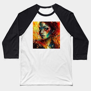 Woman of Fire Baseball T-Shirt